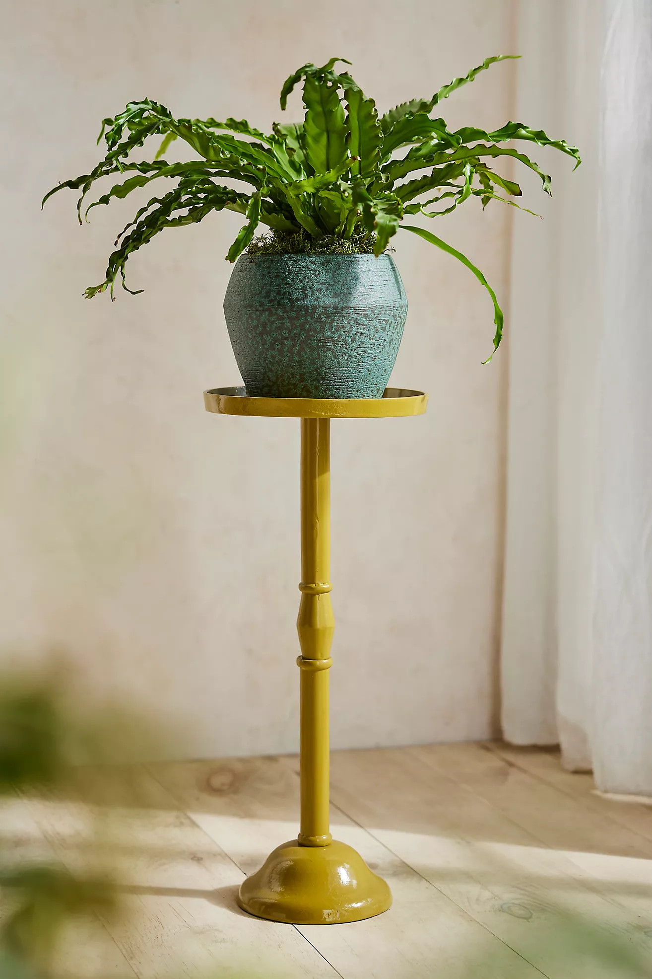 Spindle Aluminum Side Table | Anthropologie (US)