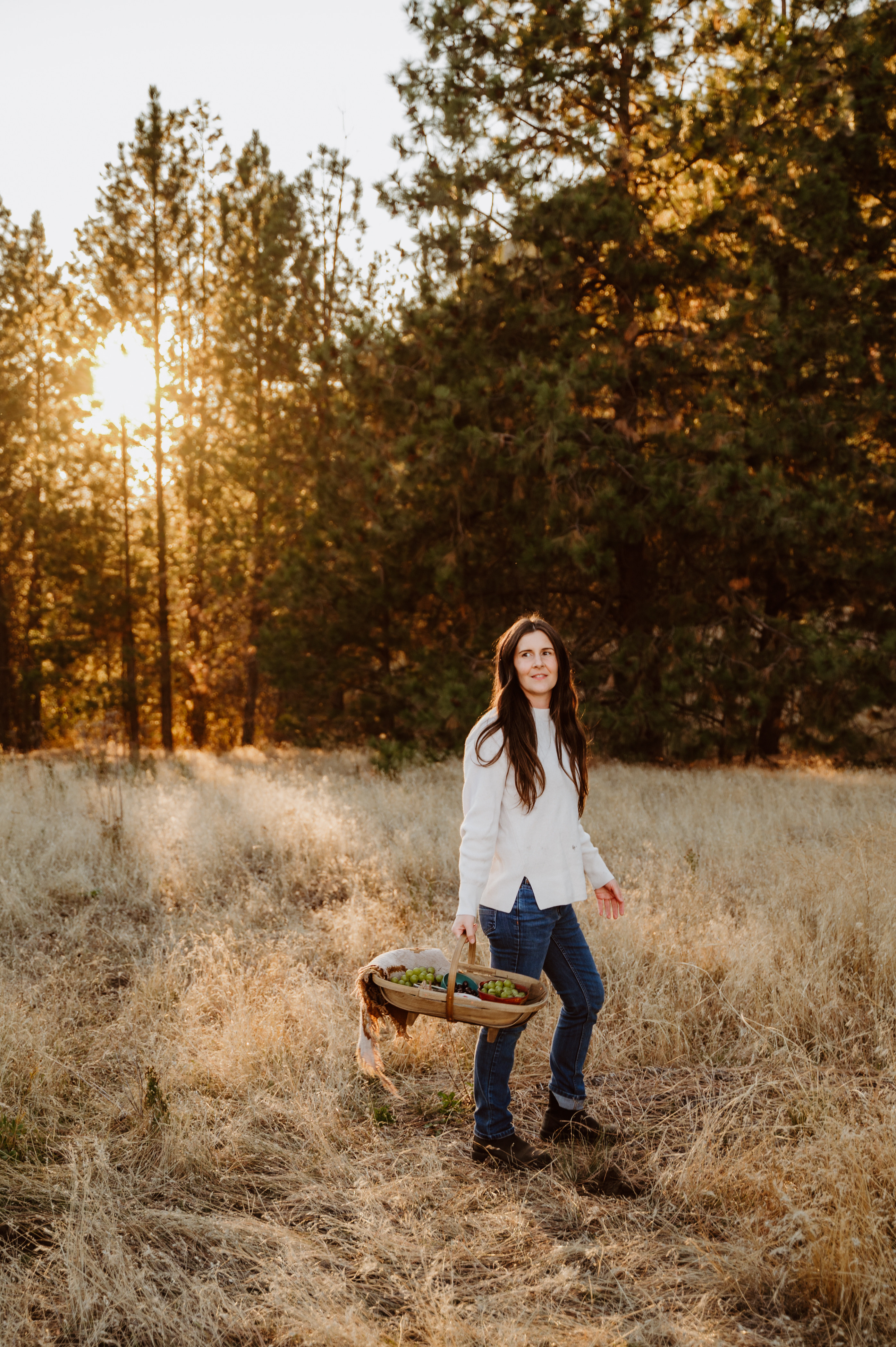 Golden hour in the fall meadow 🌾🍂 Nothing says autumn quite like cozy layers, fresh fruit, and a basket in hand.

I’m wearing my favorite ivory Lululemon sweater that’s soft, warm, and perfect for crisp evenings. Paired with my classic black Blundstone boots, it’s an effortless fall look that works in the garden or out for a sunset stroll.

My handmade myrtlewood trug basket is practical and beautiful. It’s one of my favorite tools for gardening and harvesting, and it looks just as lovely in  photos as it does in the yard.

🍁 Fall fashion staples: neutral sweaters, durable boots, timeless accessories
🍎 Seasonal lifestyle: fresh fruit, handmade baskets, cozy outdoor style
🌿 Garden-to-table living: herbs, vegetables, and simple harvest moments

#LTKActive #LTKHome #LTKSeasonal