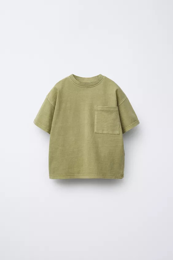 GARMENT DYE POCKET T-SHIRT | Zara US