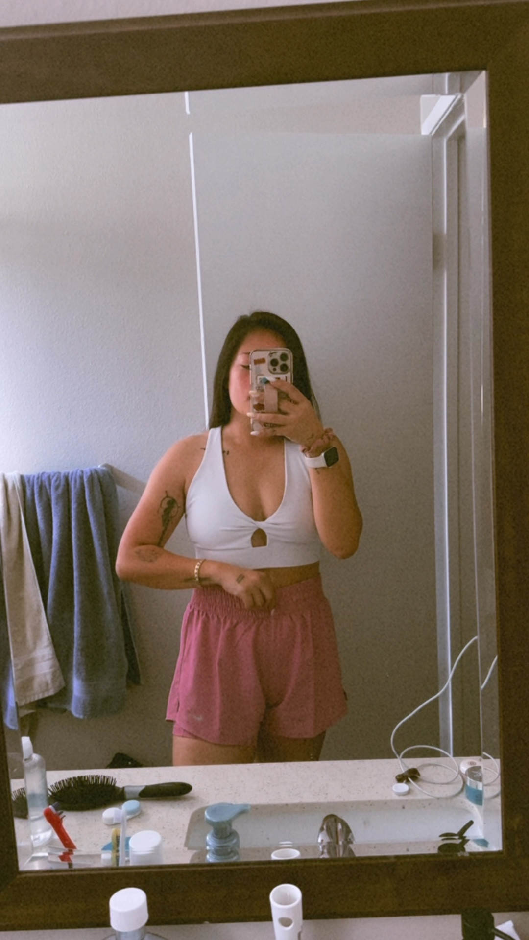 Gym outfit, workout clothes, fabletics oasis sports bra (M), Nike dri-fit shorts (M), pink aesthetic 💘

#LTKSaleAlert #LTKMidsize #LTKActive