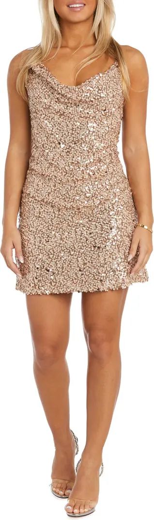 Morgan & Co. Sequin Crossback Minidress | Nordstrom | Nordstrom