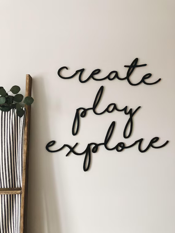 Create Play Explore  Cutout Set | Etsy | Etsy (US)