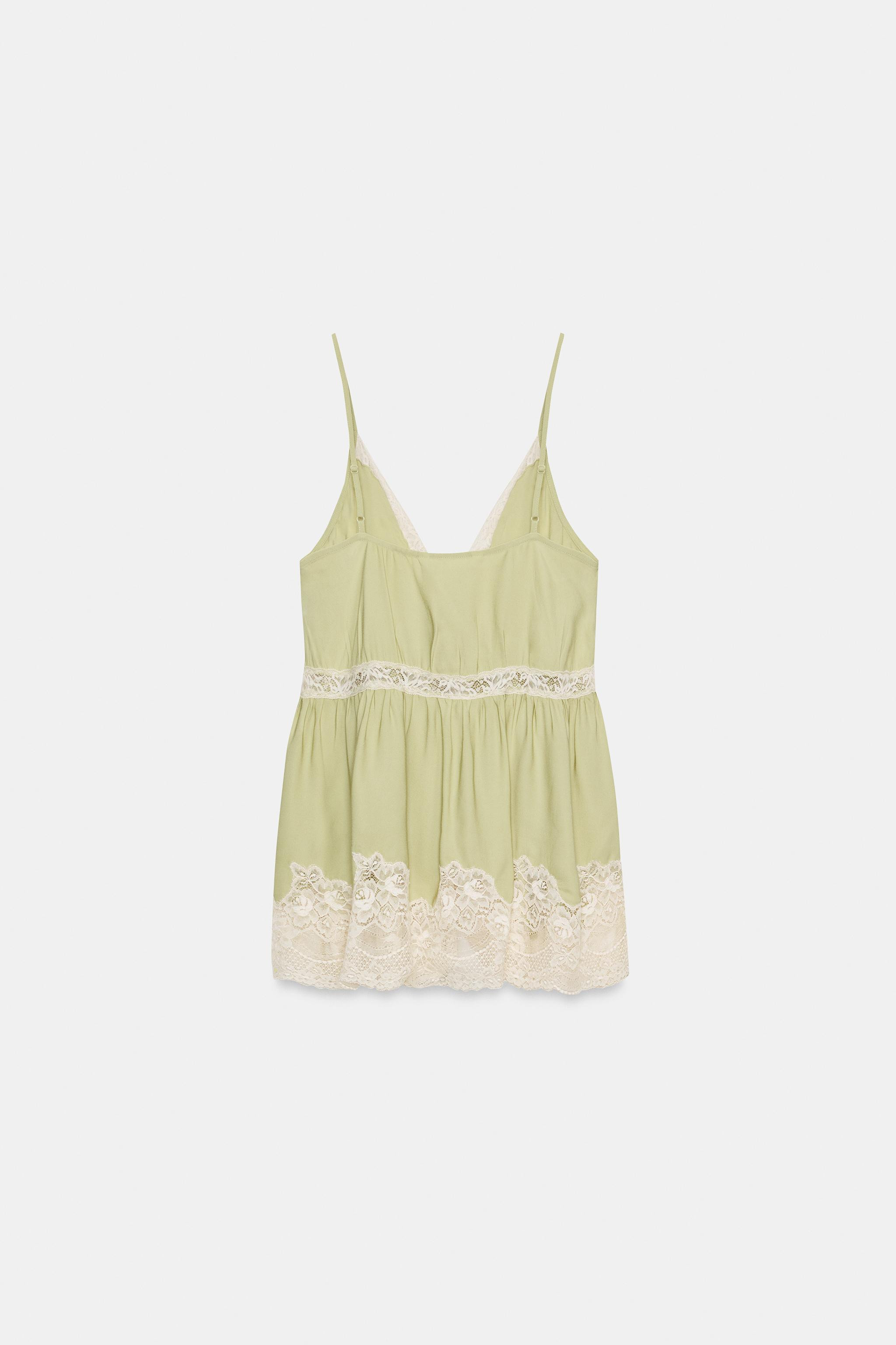 LACE CAMISOLE TOP ZW COLLECTION | Zara US