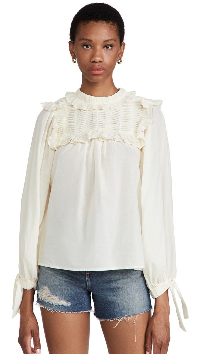 Adrienne Cotton Long Sleeve Top | Shopbop