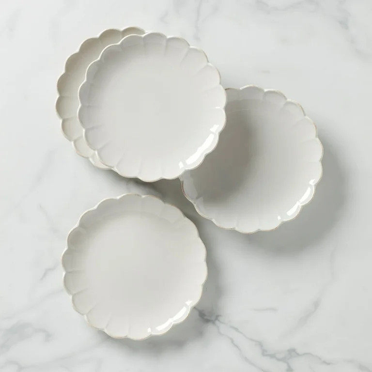 Lenox French Perle Scallop Accent, Set Of 4 | Walmart (US)