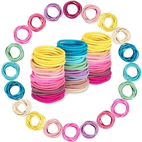 200PCS Baby Girls Hair Ties, Toddler Hair Ties for Girls and Kids, No Crease Soft and Stretchy Ha... | Amazon (US)