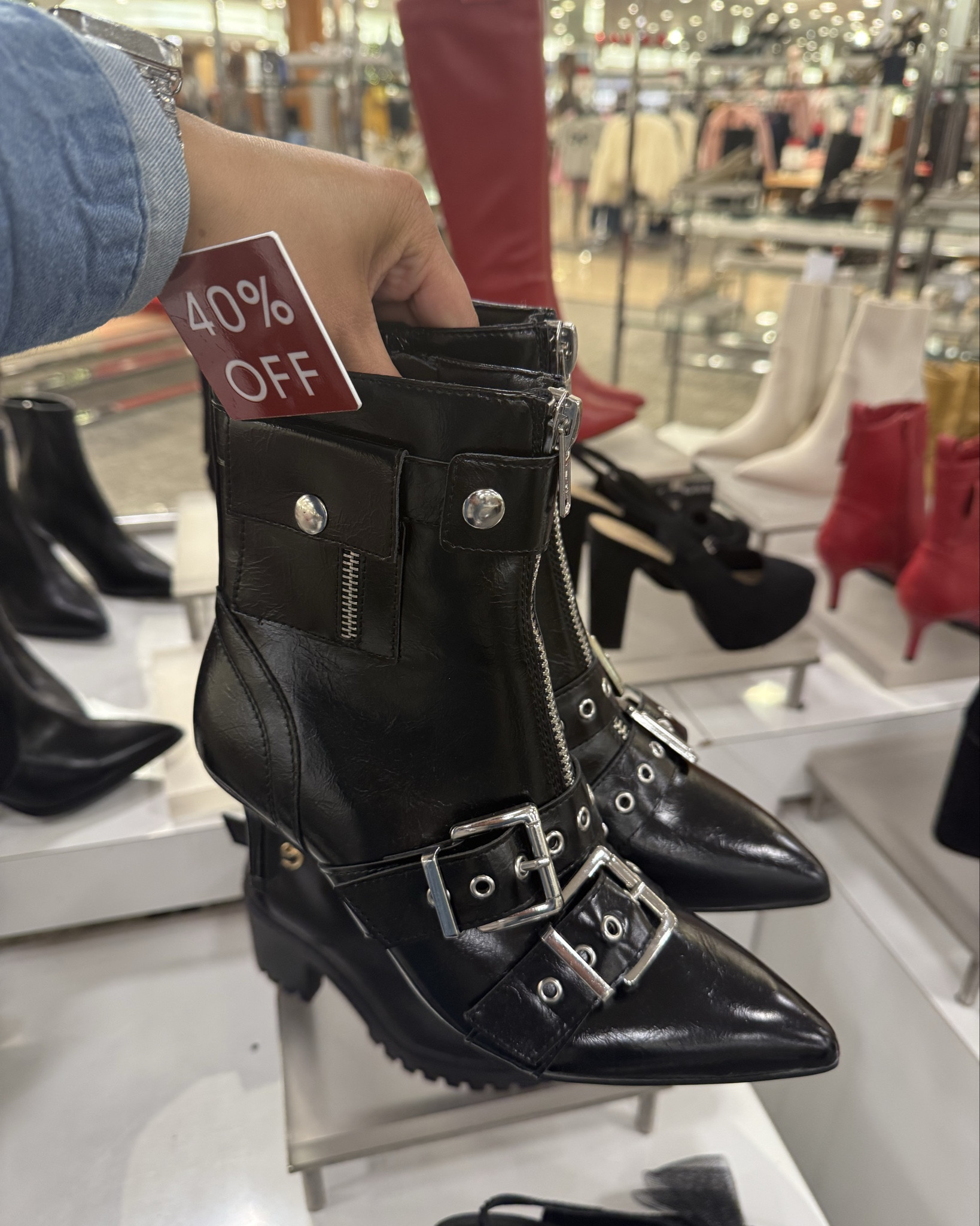 Went to Macy’s yesterday and saw the cutest booties from the brand Wild Pair! They come in black and red. Macy’s is having a great sale where shoes, boots, and booties are on sale for 40-50% off. 

Boots, booties,boots sale, Macys, Black Friday , sale items

#LTKSaleAlert #LTKFindsUnder100 #LTKSeasonal