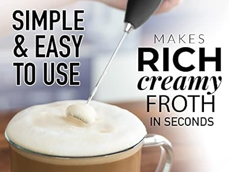 Zulay Original Milk Frother Handheld Foam Maker for Lattes - Whisk Drink Mixer for Coffee, Mini F... | Amazon (US)