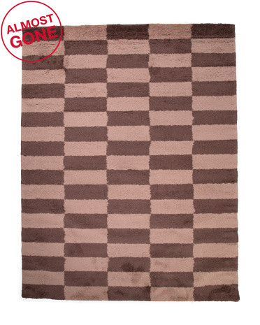 Made In Turkey 8x10 Stella Checkered Area Rug | TJ Maxx