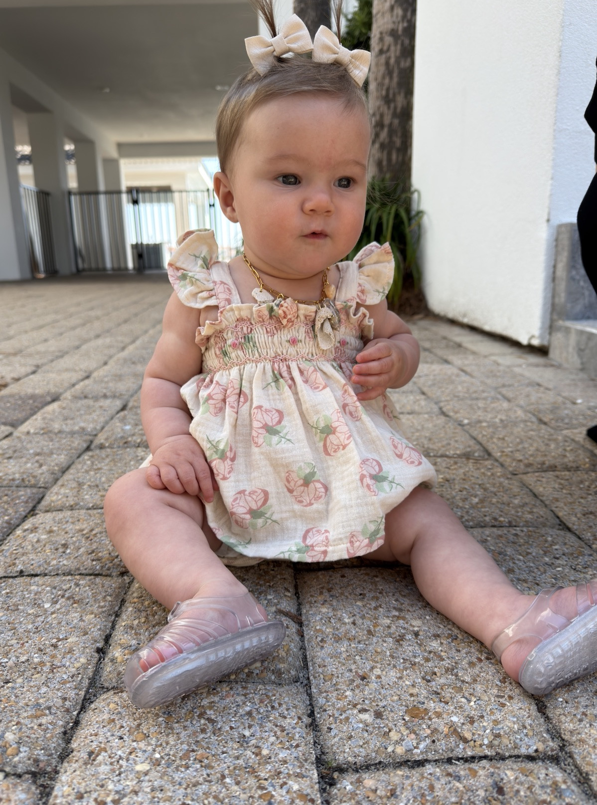 Baby girl spring & summer outfit! Jellies & sandals on sale!  

 #LTKSaleAlert #LTKBaby