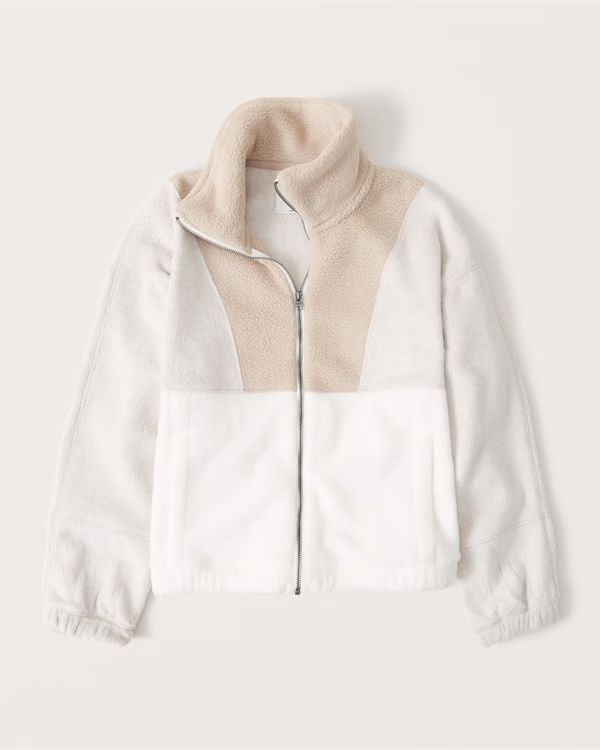 Sherpa Full-Zip Jacket | Abercrombie & Fitch (US)