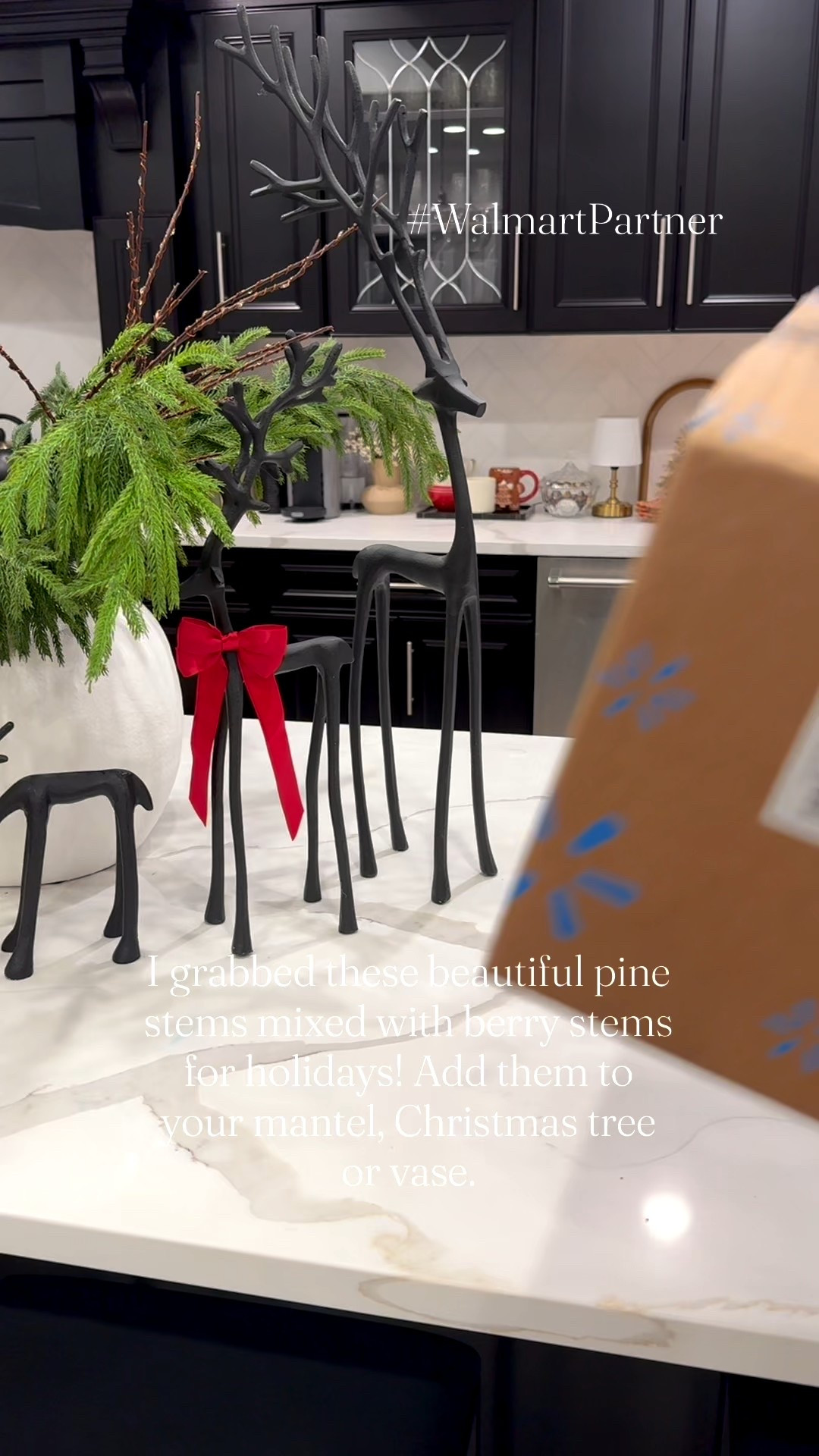 #WalmartPartner I grabbed these beautiful holiday stems and styled in my vase here. They’d also be great on Christmas tree or mantel. They are part of Walmart Deals now! @walmart #walmart #christmas #holiday #christmasdecor #walmartchristmas 

#LTKSeasonal #LTKHome #LTKHoliday