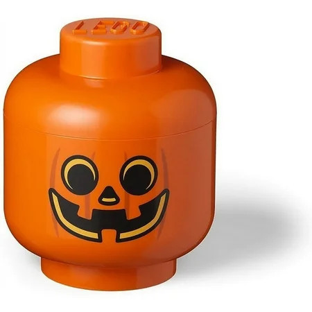 LEGO Large 9 x 10 Inch Plastic Storage Head | Pumpkin | Walmart (US)