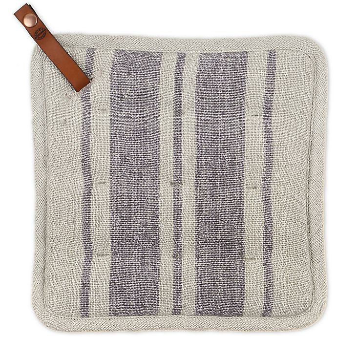 Artisanal Kitchen Supply® Terry Stripe Pot Holder in Grey | Bed Bath & Beyond