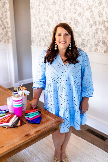 Eyelet dress, gold heels, pearl earrings, and party supplies! This all says spring time to me! 

#LTKSeasonal #LTKstyletip #LTKparties