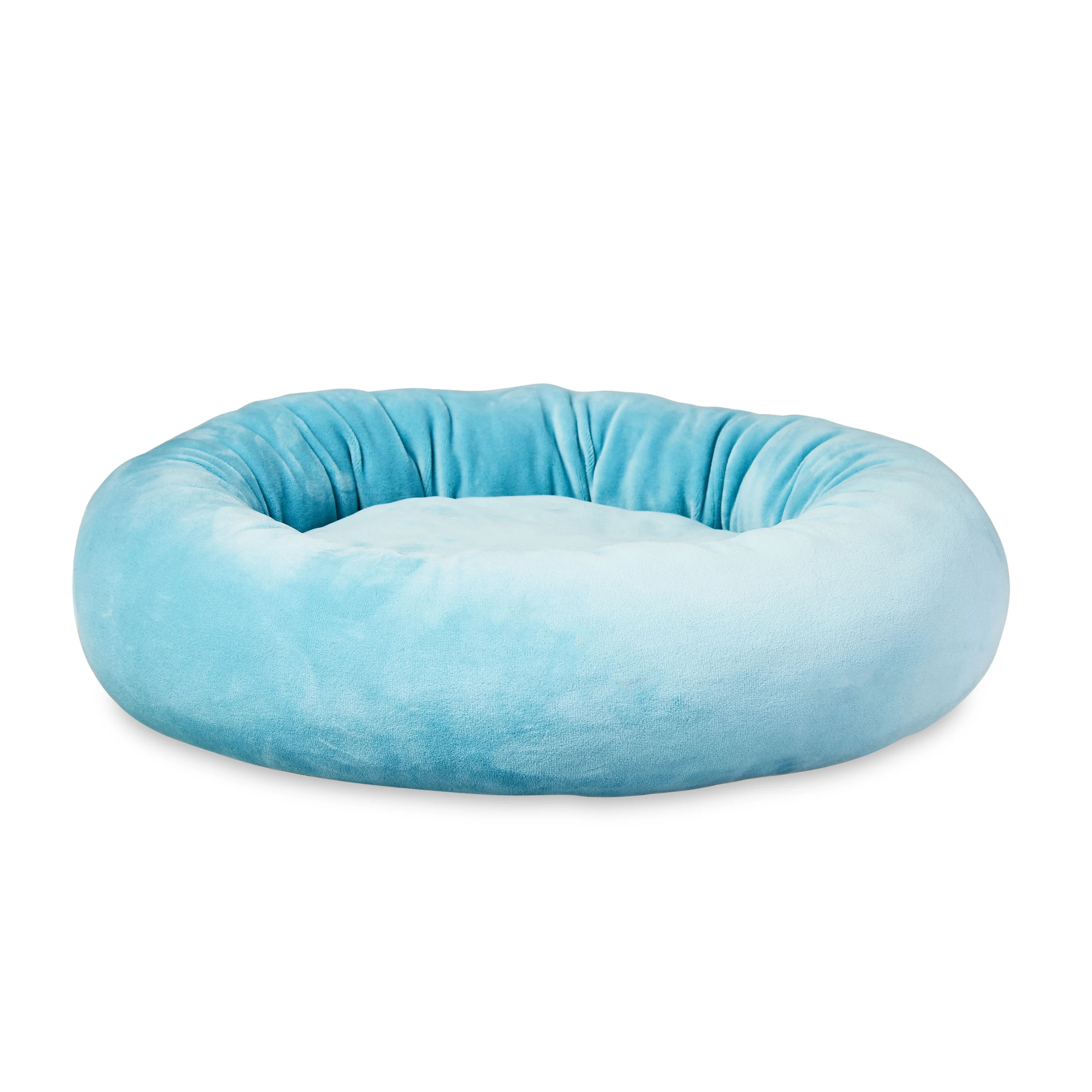 Vibrant Life Bed for Dogs & Cats, Squish Cuddle Bed, Washable, Light Blue, 17" | Walmart (US)