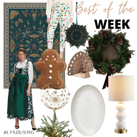 Best of the Week - all of the most clicked items of last week

Home decor, home decorations, teal area rug, tree jogger, tree pajamas, Christmas pajamas, old navy finds, green ornament, Christmas wreath, white table lamp, Amazon finds, Amazon home, Amazon favorites, white tree serving platter, Christmas serving platter,
Christmas 2023, gingerbread throw pillow, gold tree topper, Anthropologie home, Anthropologie Christmas, green dirndl, Oktoberfest, gold peacock doorstop, H&M home 

#LTKfindsunder100 #LTKHoliday #LTKhome