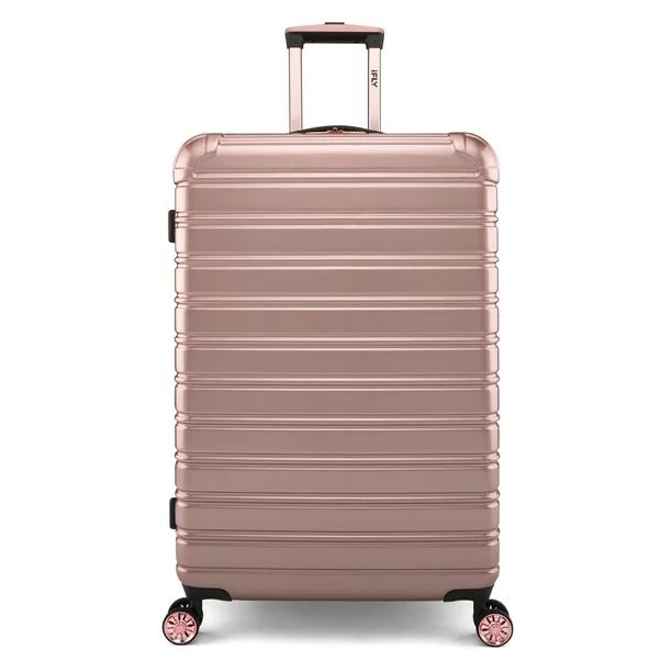 iFLY Hardside Fibertech 28" Checked Luggage, Rose Gold Luggage - Walmart.com | Walmart (US)