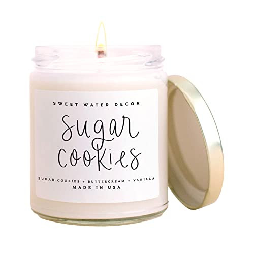 Amazon.com: Sweet Water Decor Sugar Cookies Candle | Buttercream Frosting and Vanilla Winter Holi... | Amazon (US)