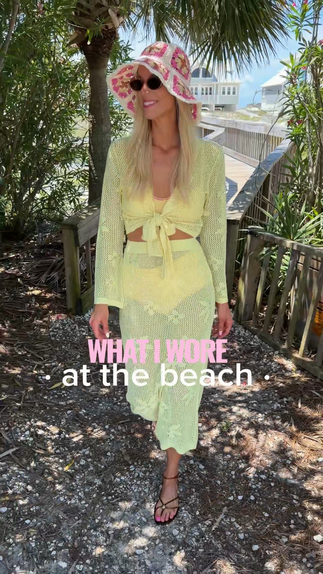 What I wore at the beach! Beach outfit ideas for you including Amazon coverups, sets, dresses, and more!