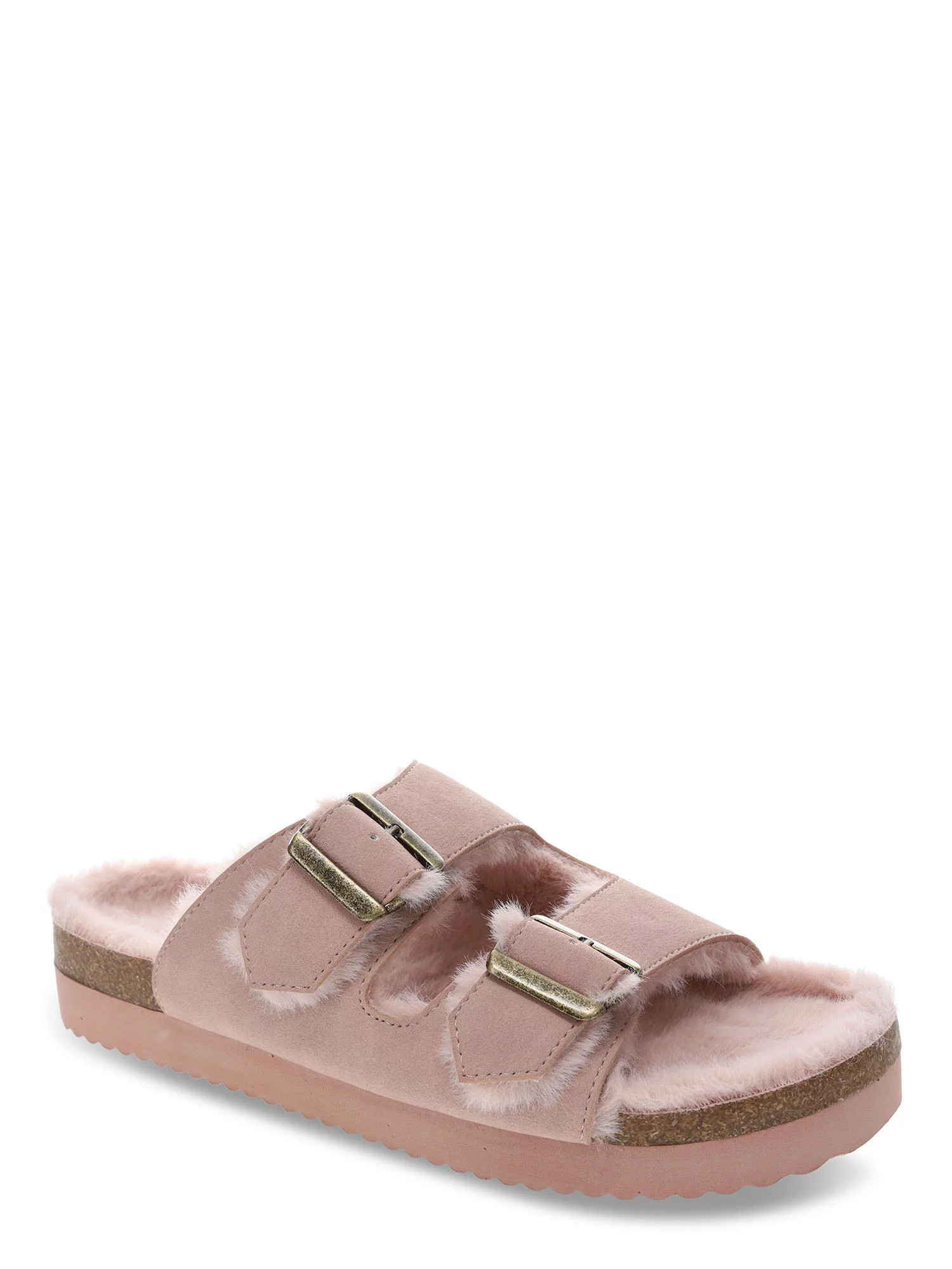 No Boundaries Women's Double Buckle Slipper | Walmart (US)