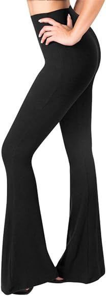 SATINA Flare Leggings | High Waisted Yoga Pants for Women | Tummy Control | Palazzo Pants | Butte... | Amazon (US)