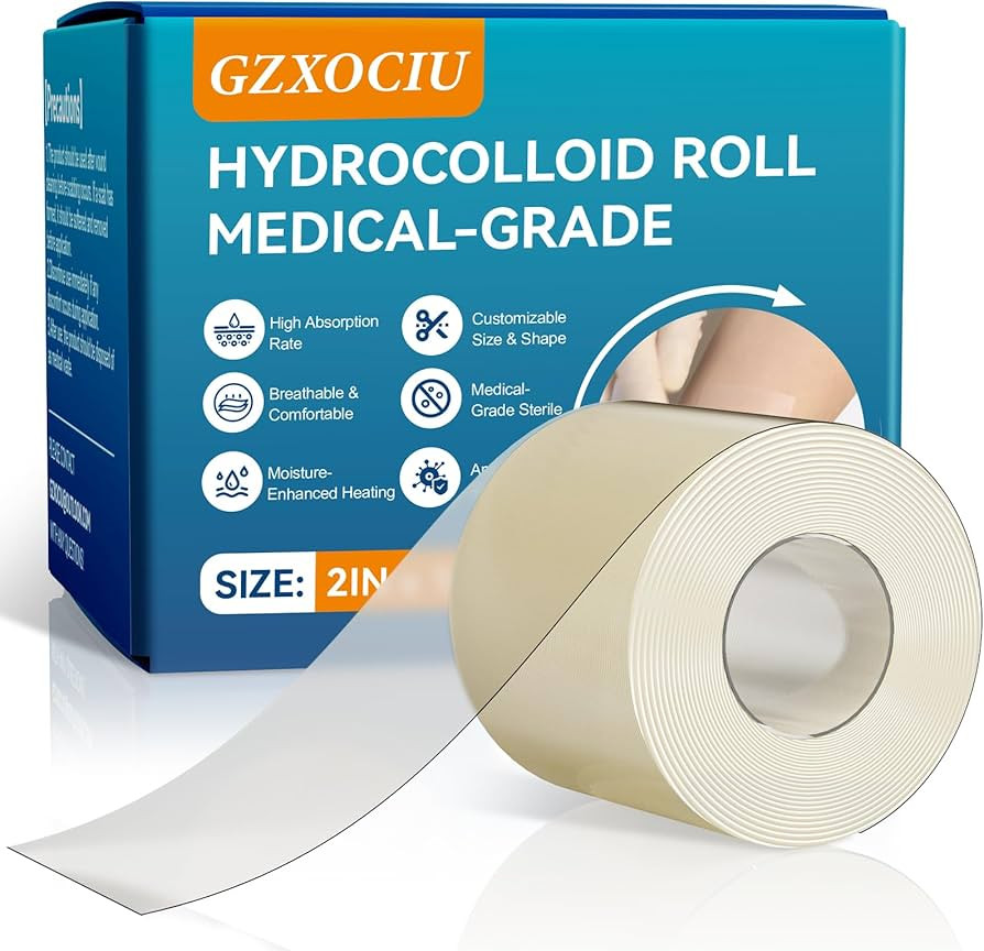 Hydrocolloid Bandages Roll: 2in x 16ft Ultra Adhesivas & Absorbent & Waterproof Large Hydrocolloi... | Amazon (US)