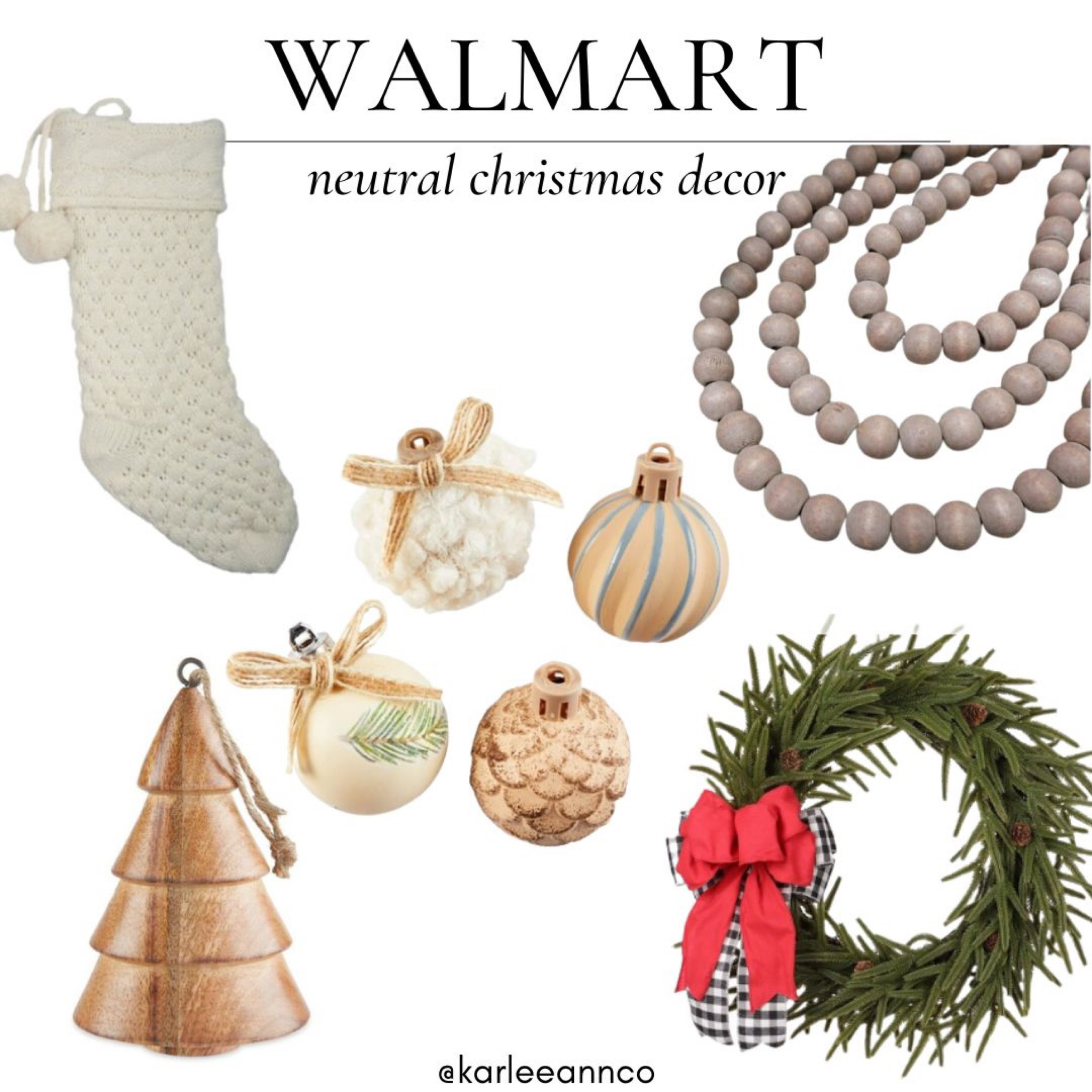 Neutral holiday / Christmas decor from Walmart! 

Wreath, Christmas tree, garland, faux greenery, Christmas ornaments, wooden Christmas tree, stockings

#LTKhome #LTKSeasonal #LTKHoliday