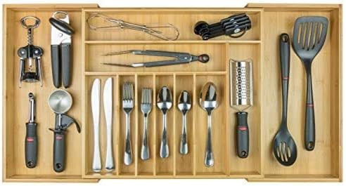 Premium Silverware, Flatware and Utensil Organizer for Kitchen Drawers, Food-Safe Contract Grade,... | Amazon (US)