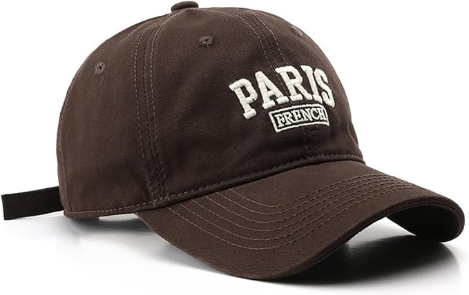 Paris Hat Unisex Baseball Cap Soft Sun Hat Adjustable Trucker Cap | Amazon (US)