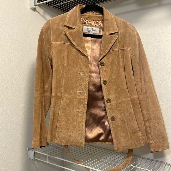 wilsons leather tan suede leather jacket | Poshmark