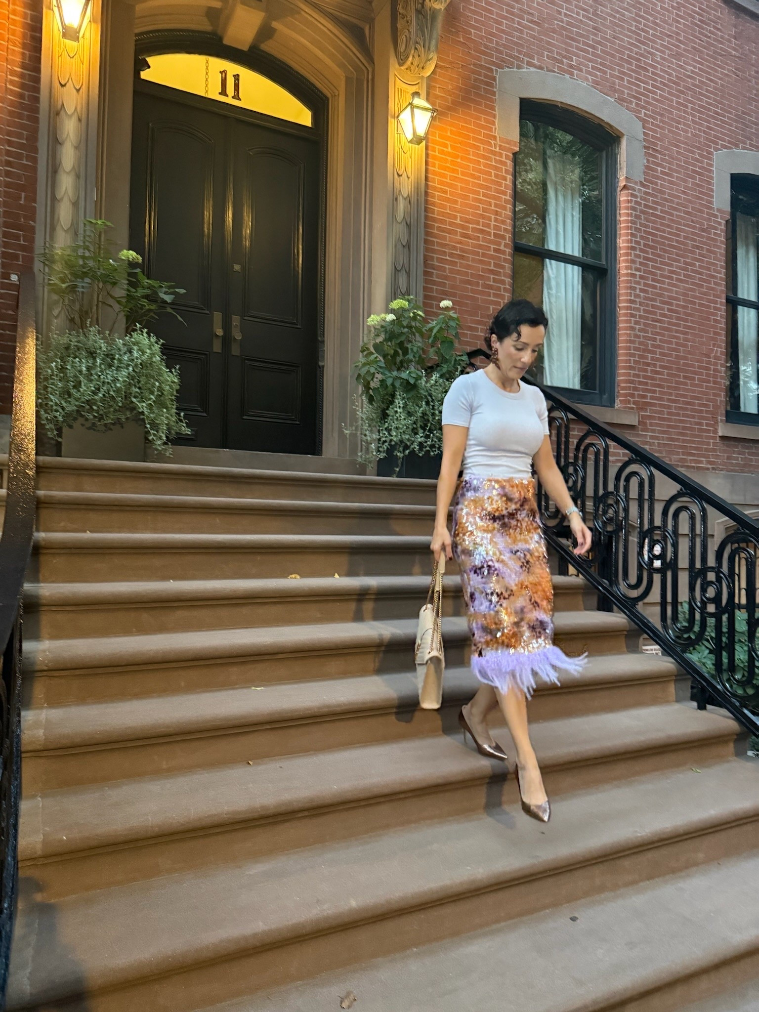 A statement skirt can completely transform a simple outfit. I love pairing this beautiful textured skirt with a classic white top because it lets the details shine while keeping the look timeless and elegant. The perfect balance of a special piece with wardrobe staples you already love.

statement skirt, textured skirt, fall event outfit, elegant style, white top outfit, special occasion style, feminine fashion, women over 50 style, elevated style, fall outfit ideas, classic wardrobe, stylewitheugenia

#LTKootd #LTKSeasonal #LTKOver40