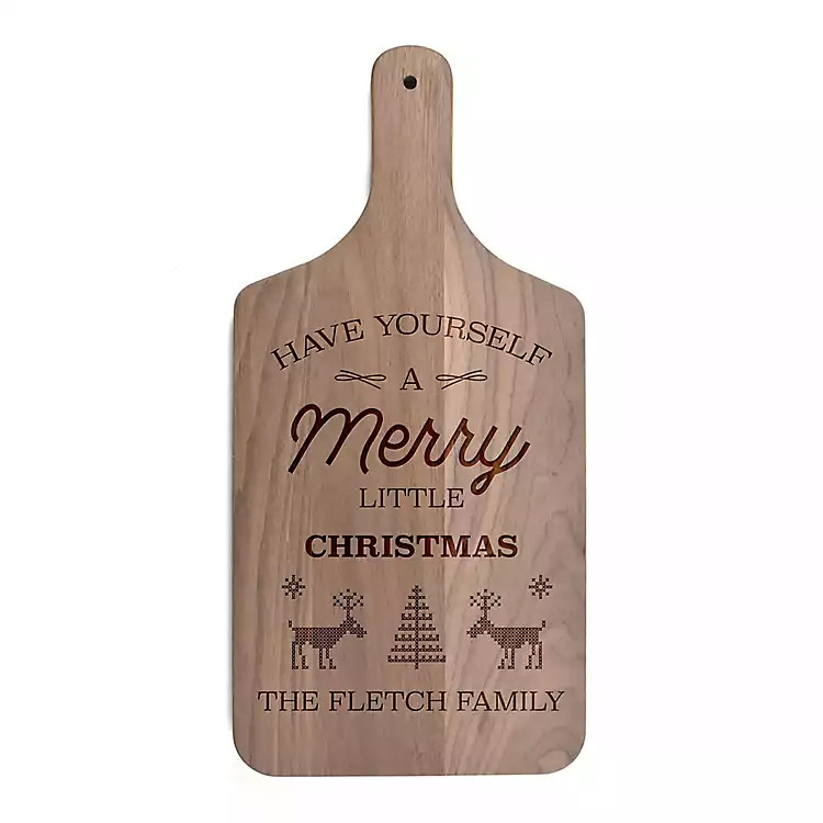 Personalized Walnut Little Christmas Cutting Board | Kirkland's Home
