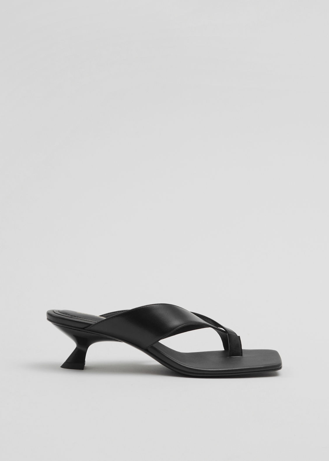 Leather Thong Sandals - Black | & Other Stories (EU + UK)