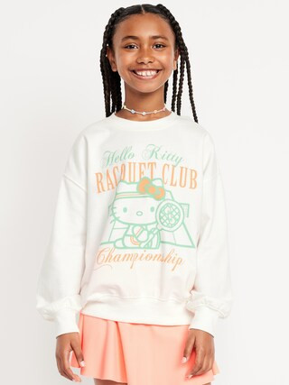 Hello Kitty® Oversized Graphic Tunic Sweatshirt for Girls | Old Navy (US)