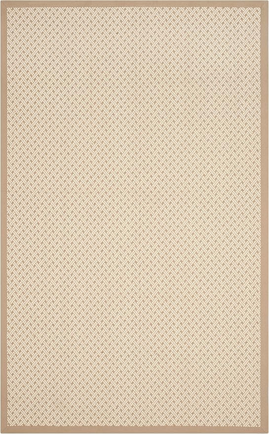 SAFAVIEH Natural Fiber Collection 8' x 10' Ivory NF476A Premium Sisal & Jute Area Rug | Amazon (US)