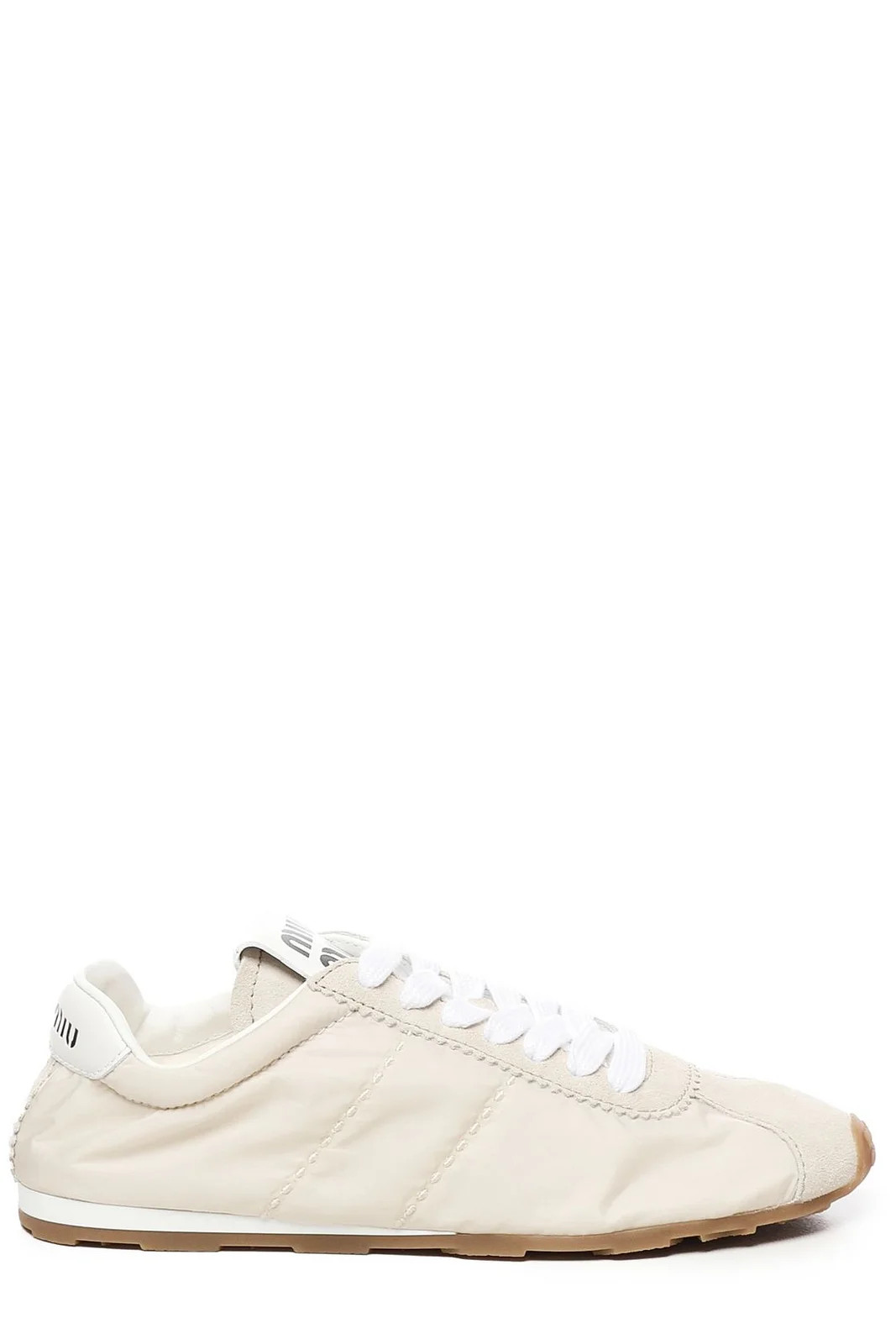 Miu Miu Logo-Printed Lace-Up Sneakers | Cettire Global