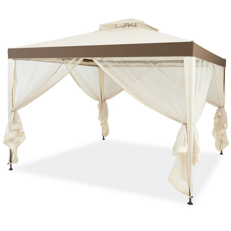 Costway 10\u2019 x 10\u2019 Beige Event Outdoor Canopy, Waterproof | Walmart (US)