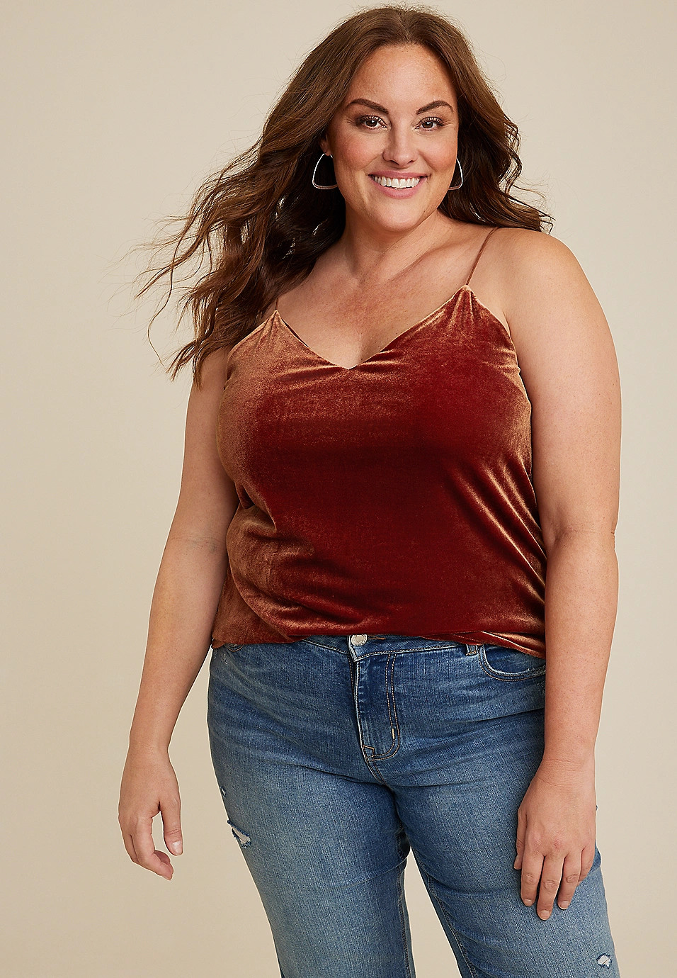 Plus Size Velvet Cami | Maurices