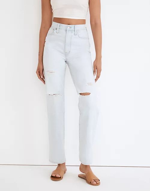 The Perfect Vintage Straight Jean in Pearse Wash: Destructed Edition | Madewell