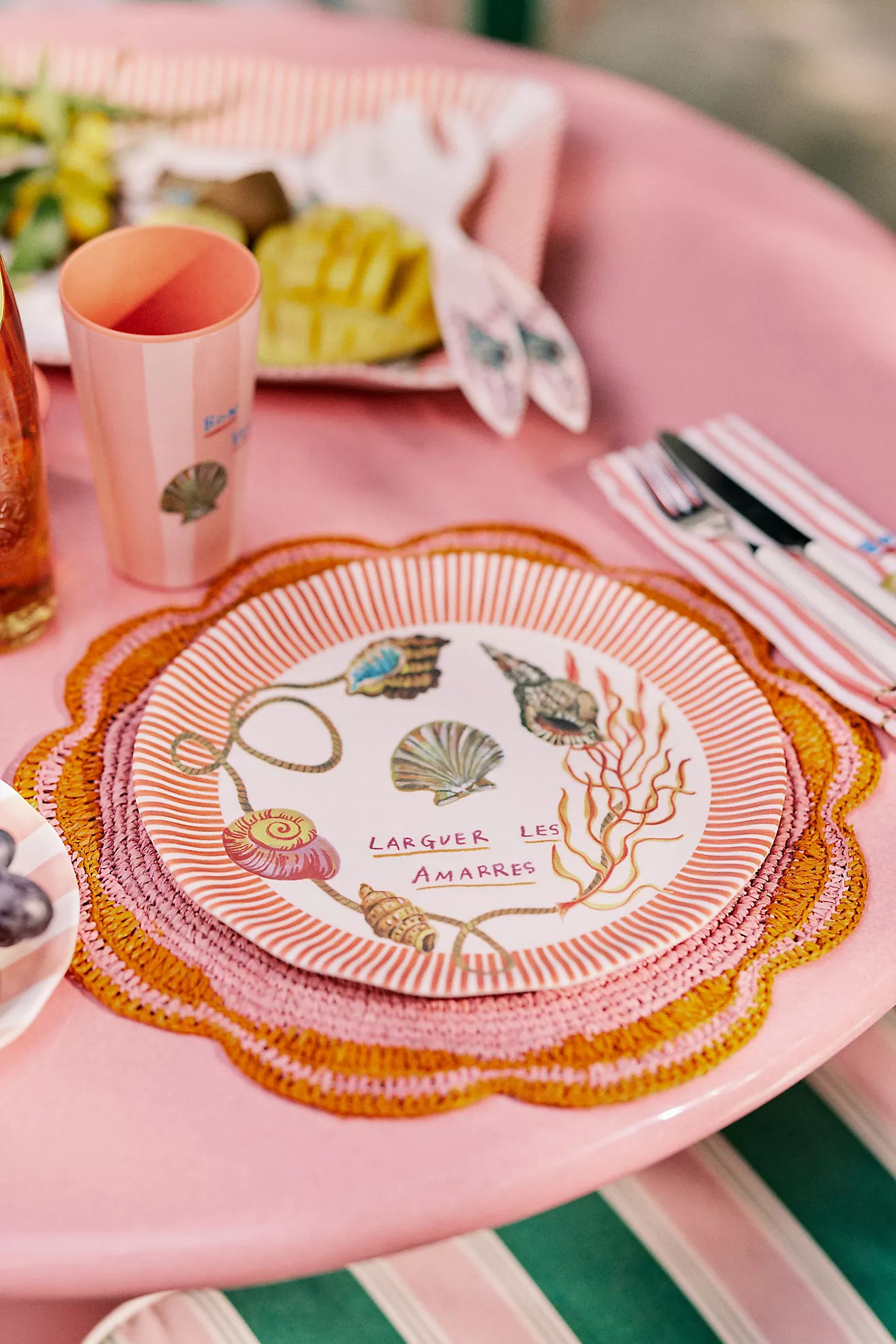 Nathalie Lete By the Sea Melamine Dinner Plate | Anthropologie (US)