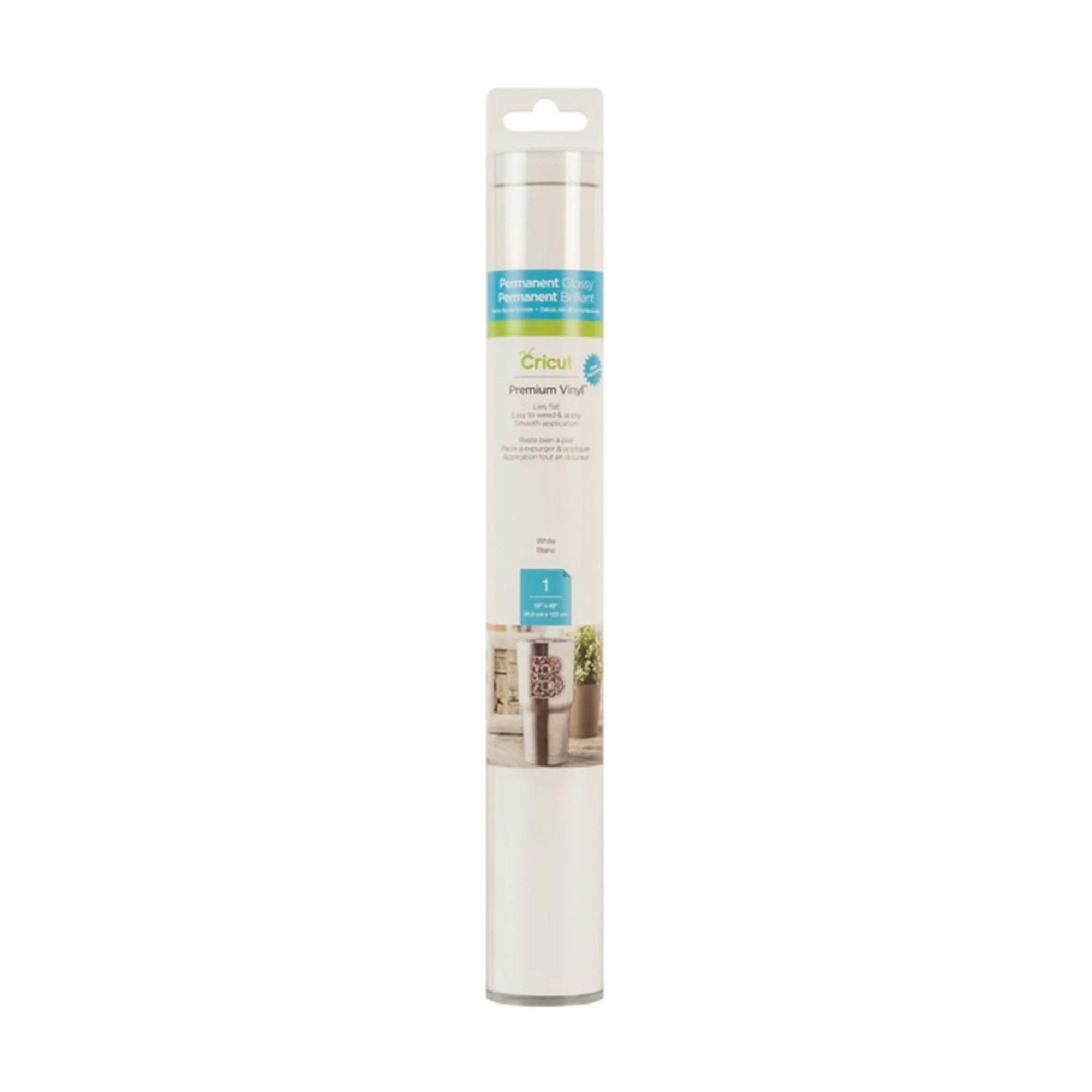 Cricut® Premium Vinyl – Permanent, White, 12" x 48" | Walmart (US)