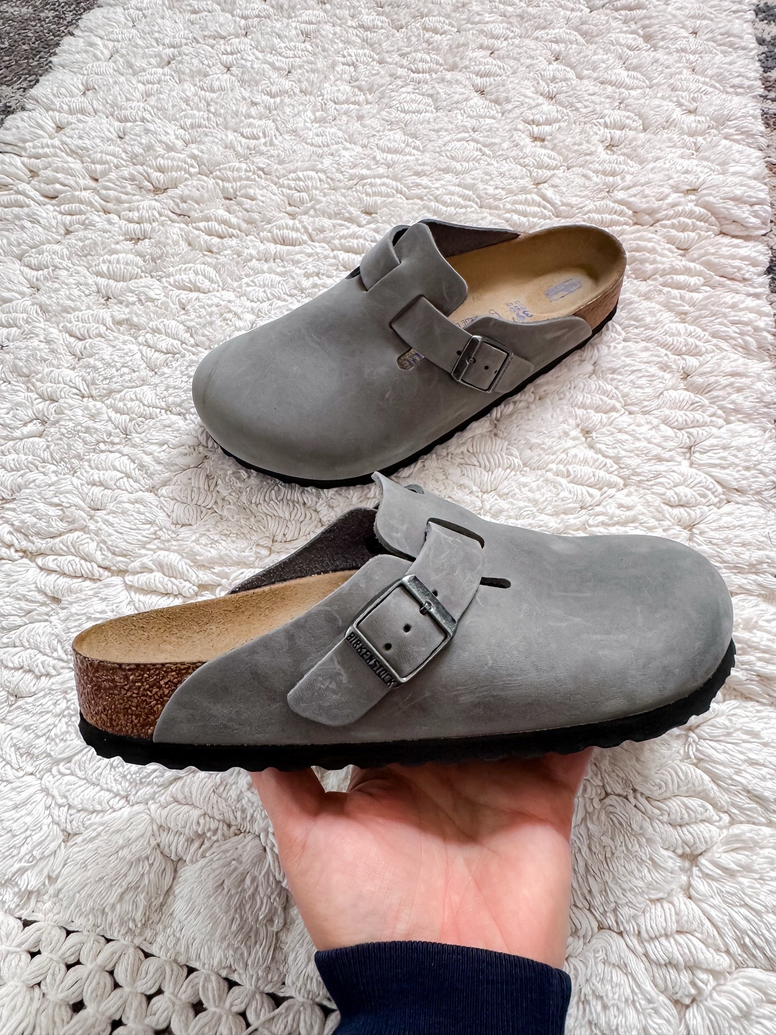 Obsessed with my mom’s new Birkenstocks. This Iron color is everything. The perfect mix of cozy, classic, and neutral, these clogs instantly elevate any casual outfit while keeping your feet supported all day long. The soft footbed molds perfectly for that cloud-like comfort Birks are known for. If you’ve been eyeing a pair, this color is the one… it goes with everything and looks effortlessly chic year-round. A must-have for everyday wear, errands, school drop-off, travel, and cozy days at home.

Birkenstock Style • Birkenstock Boston • Iron Birkenstocks • Neutral Style • Cozy Outfit Inspo • Fall Essentials • Winter Essentials • Style Favorites • LTKFinds • Gifts For Her • Comfy Style • Everyday Outfits • Minimal Style • Capsule Wardrobe • Trending Now • LTKFashion • Viral Finds • Influencer Favorites • Modern Style • Aesthetic Style @Birkenstock US

#LTKMothersDay #LTKootd #LTKTravel