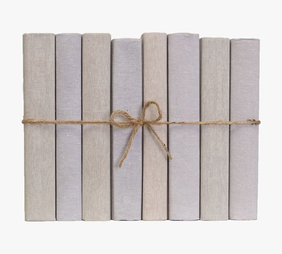 Linen Wrapped ColorPak Books | Pottery Barn (US)