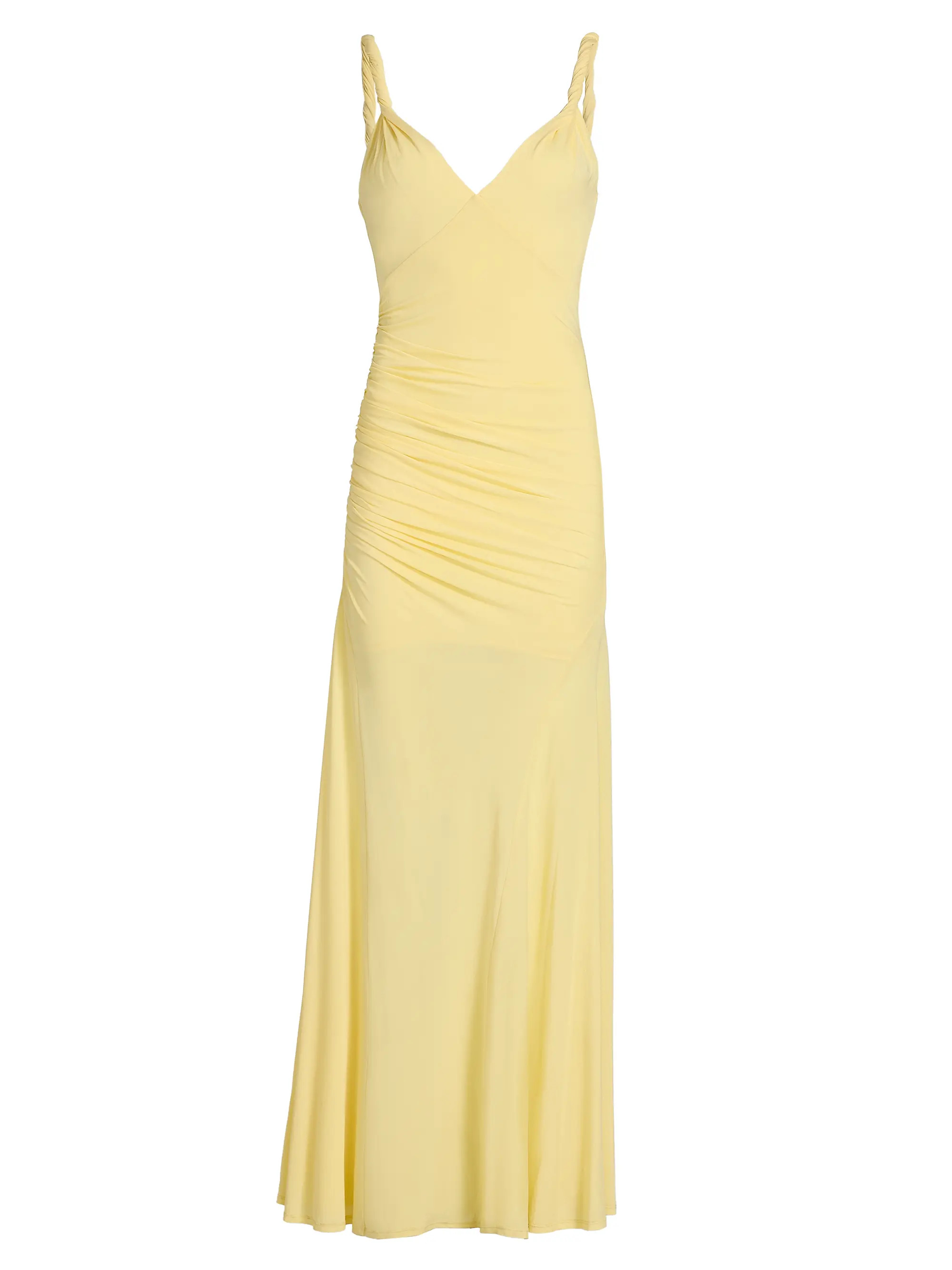 ALICE + OLIVIA Bianca Twist-Strap Maxi Dress | Saks Fifth Avenue | Saks Fifth Avenue
