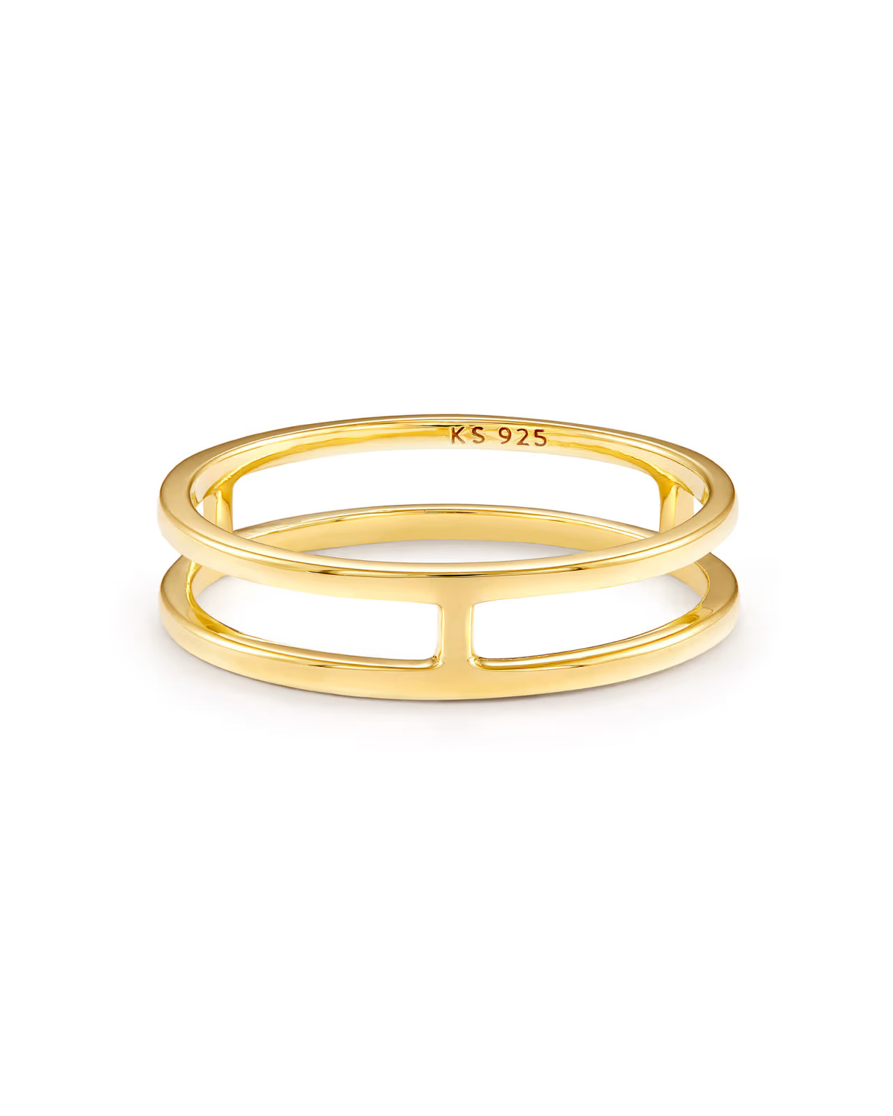 Bennett Double Band Ring in 18k Yellow Gold Vermeil | Kendra Scott