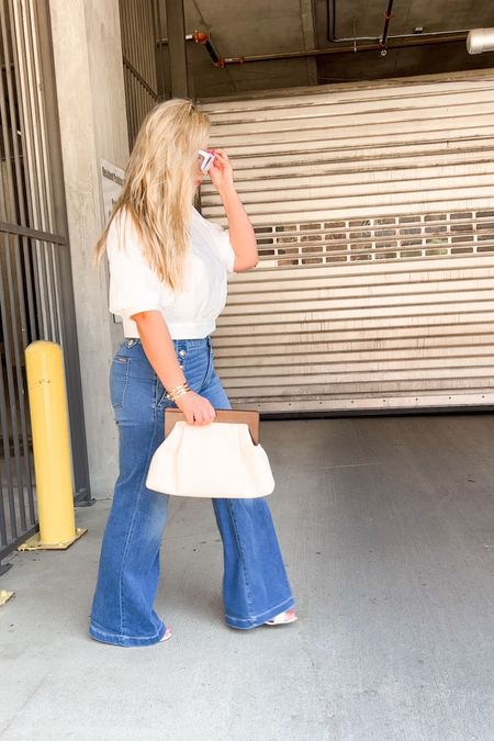 Effortlessly chic
summer casual outfit
Cropped Top (L) 
Flare Jeans (size 10)
White kitten heels TTS

#LTKFind #LTKSeasonal #LTKstyletip