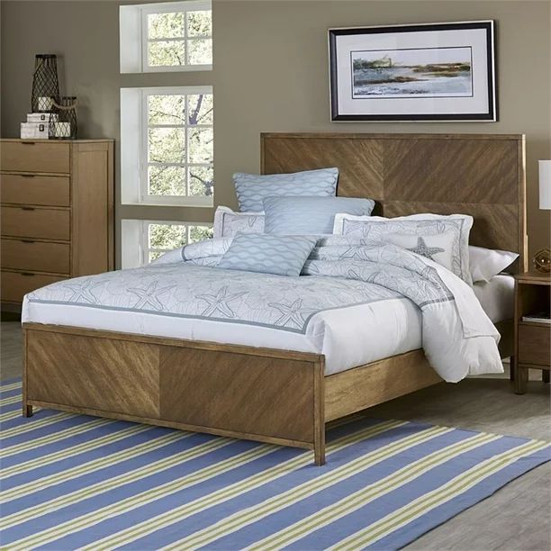 Progressive Furniture Strategy Queen Panel Bed in Jute - Walmart.com | Walmart (US)