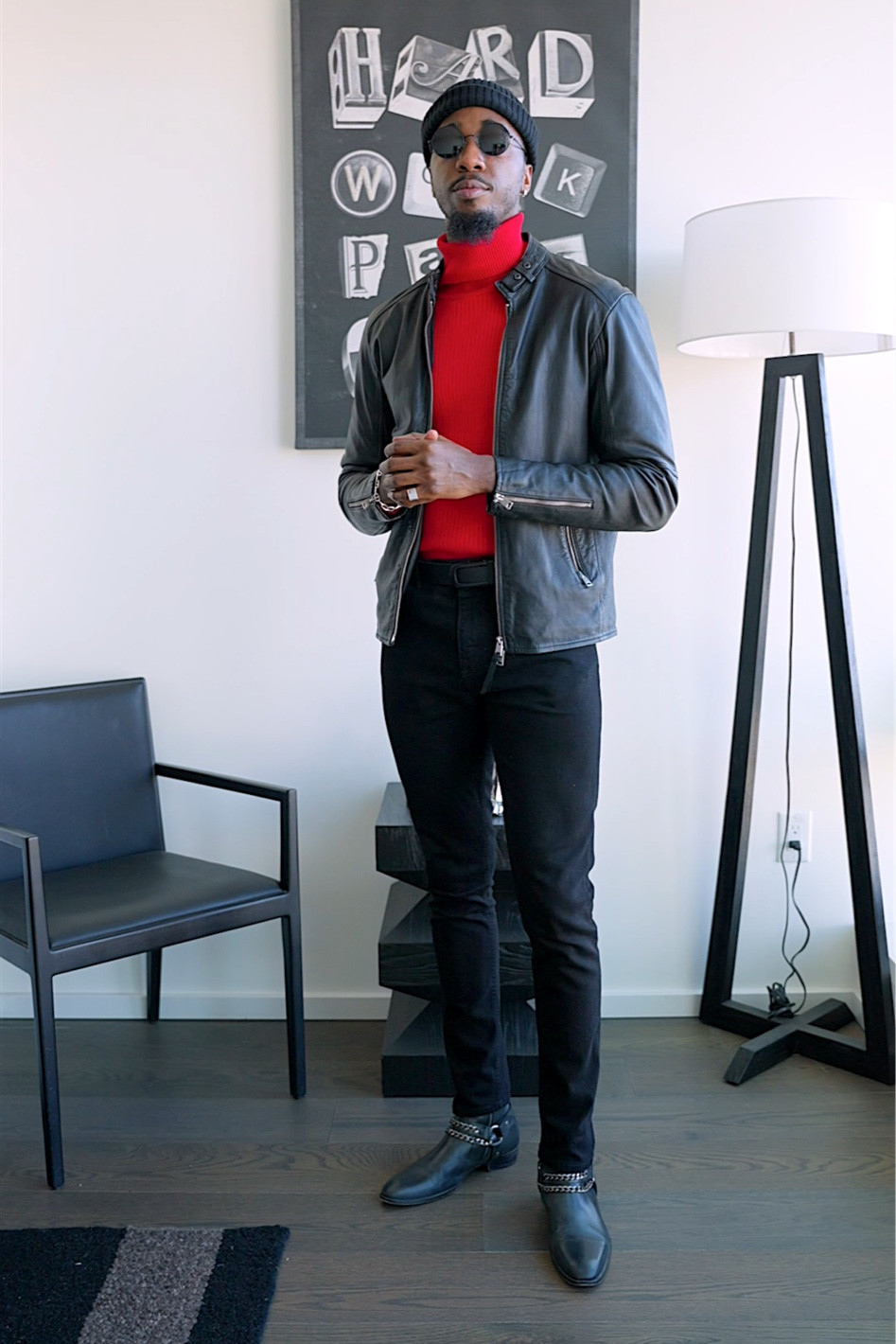 Leather jacket outfit for a single man on Valentine’s Day. 

#LTKmens