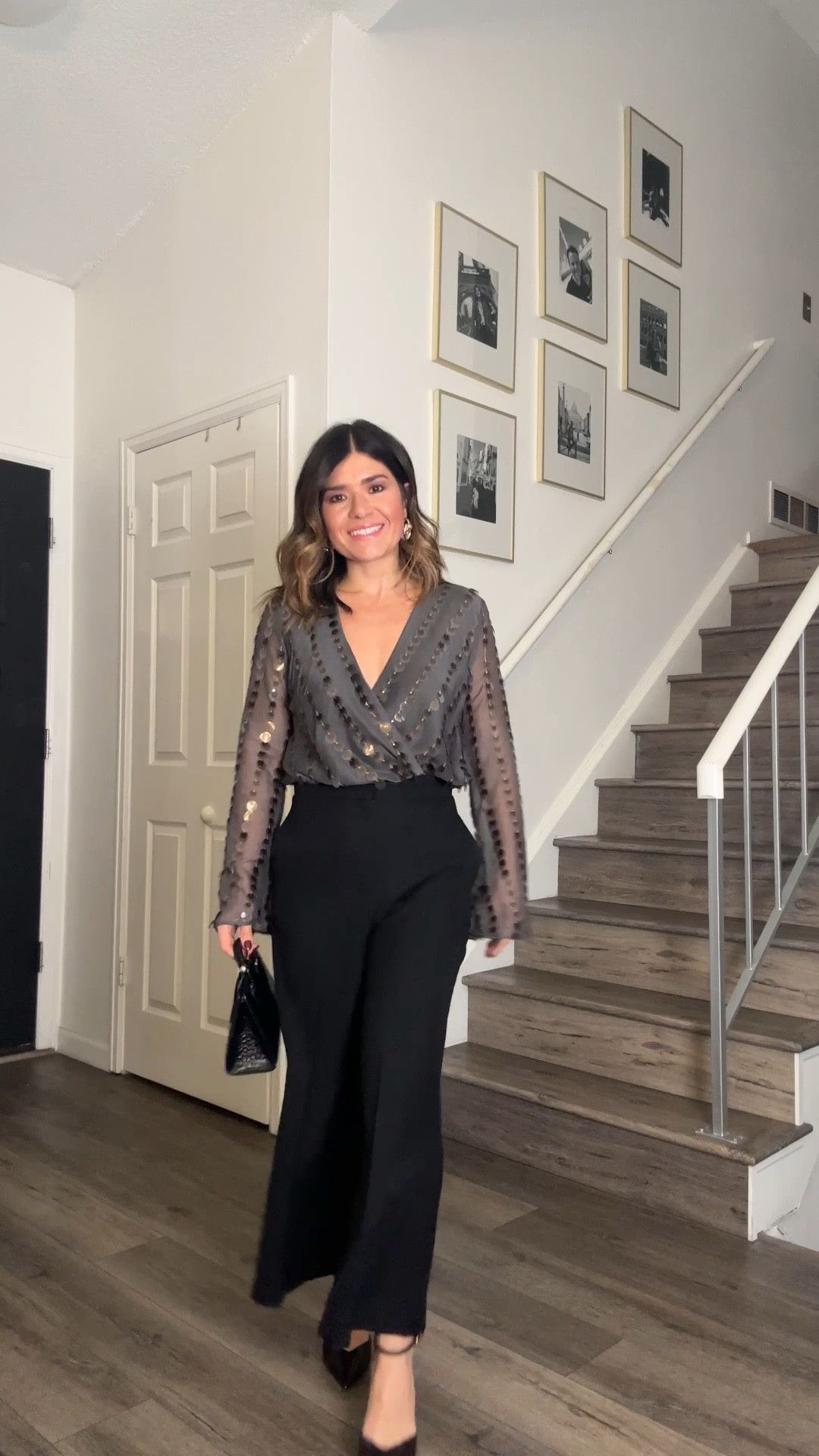 Hi good is this sequin top?! Love the culotte pants too!! They are so versatile and fit like a glove! 
Top size small
Pants size small

#LTKFindsUnder50 #LTKCyberWeek #LTKHoliday